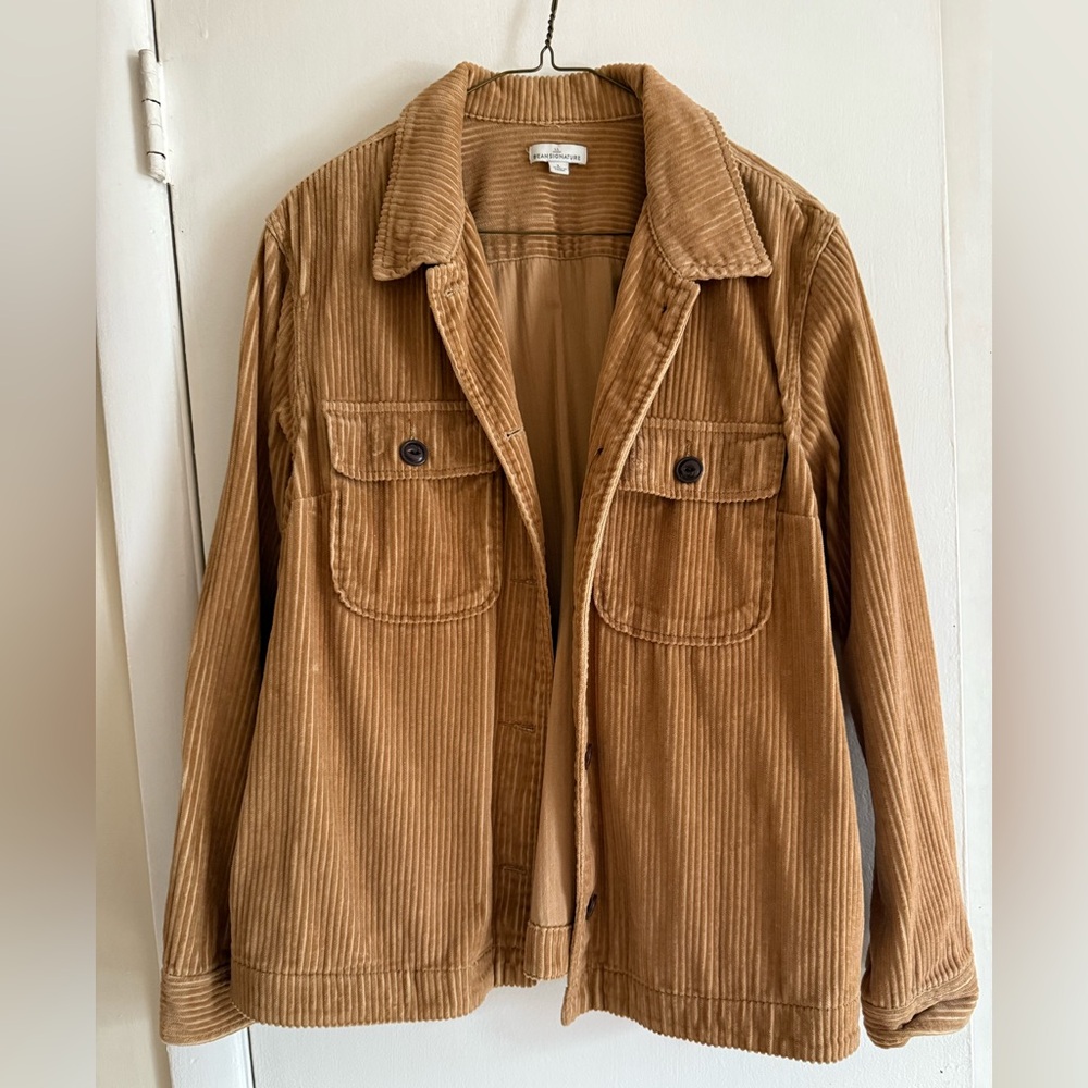 LL Bean Signature Corduroy Jacket Size L